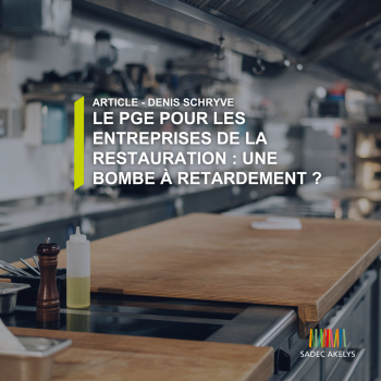 Article - PGE et Restaurateurs !