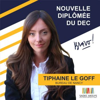 Nouvelle Diplômée du DEC !