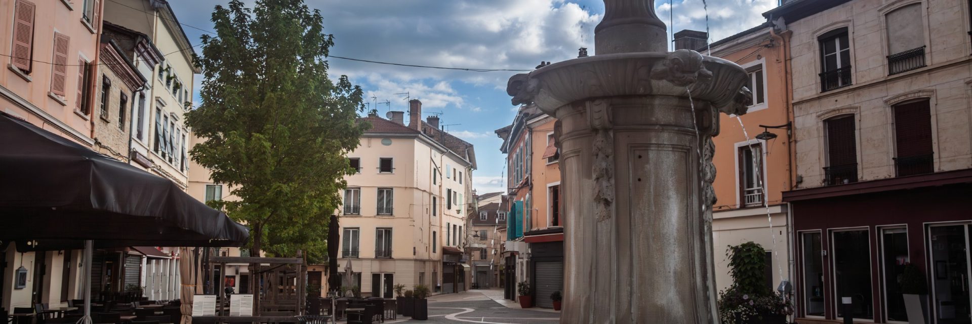 Vue sur la ville de Bourgoin-Jallieu